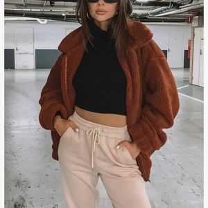 Teddy Bear Sherpa sweater/ Coat